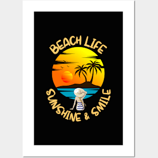 Beach Life Sunshine city girl summer fest Posters and Art